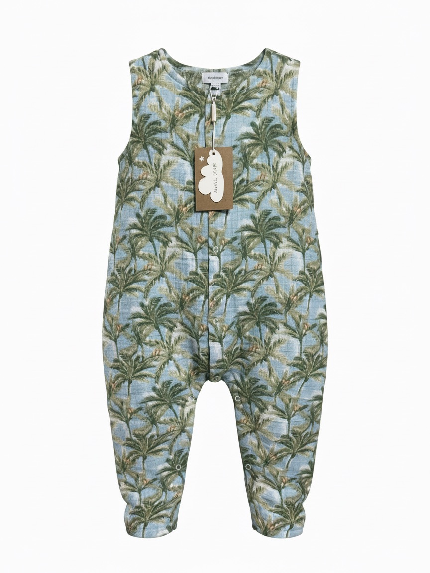 Angel Dear Palm Tree Baby Romper  18 To 24 Months  Nwt